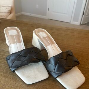 Dolce Vita Two-Tone Woven Mules